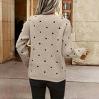 Nina™ - Polka Dot Knitted Sweater
