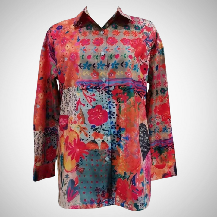 MERYL | BLOUSE IMPRIMÉE BOHO CHIC VIBRANTE