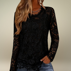 Holly | Basic Long Sleeve Lace Top