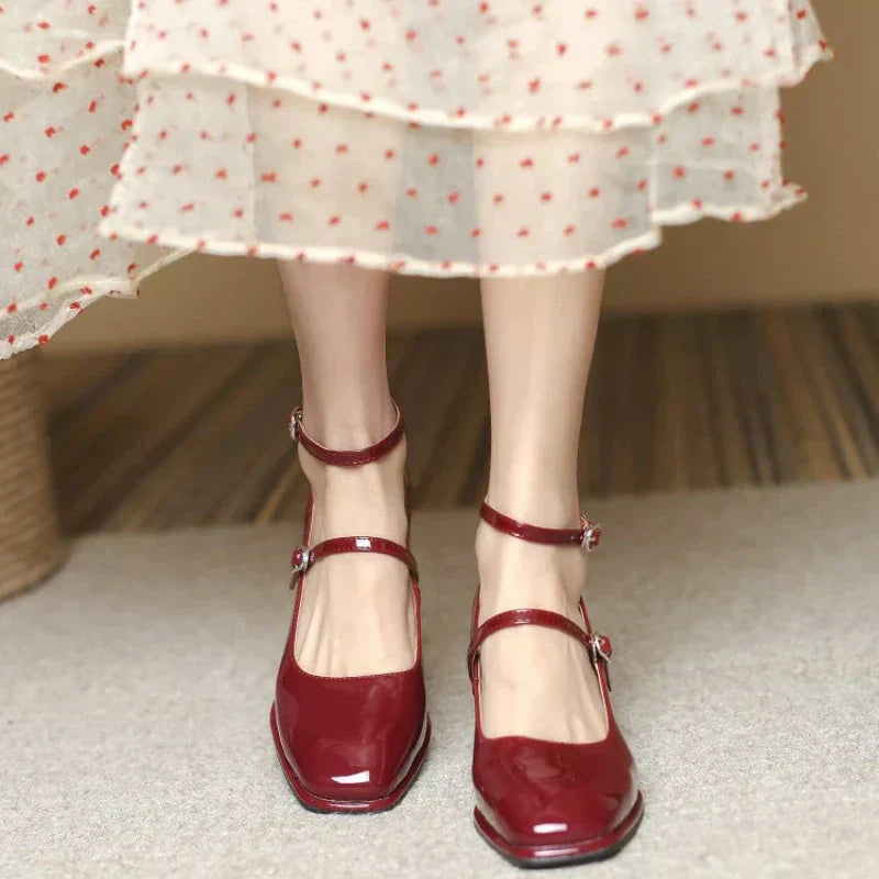 Elegant Ankle-Strap Pumps