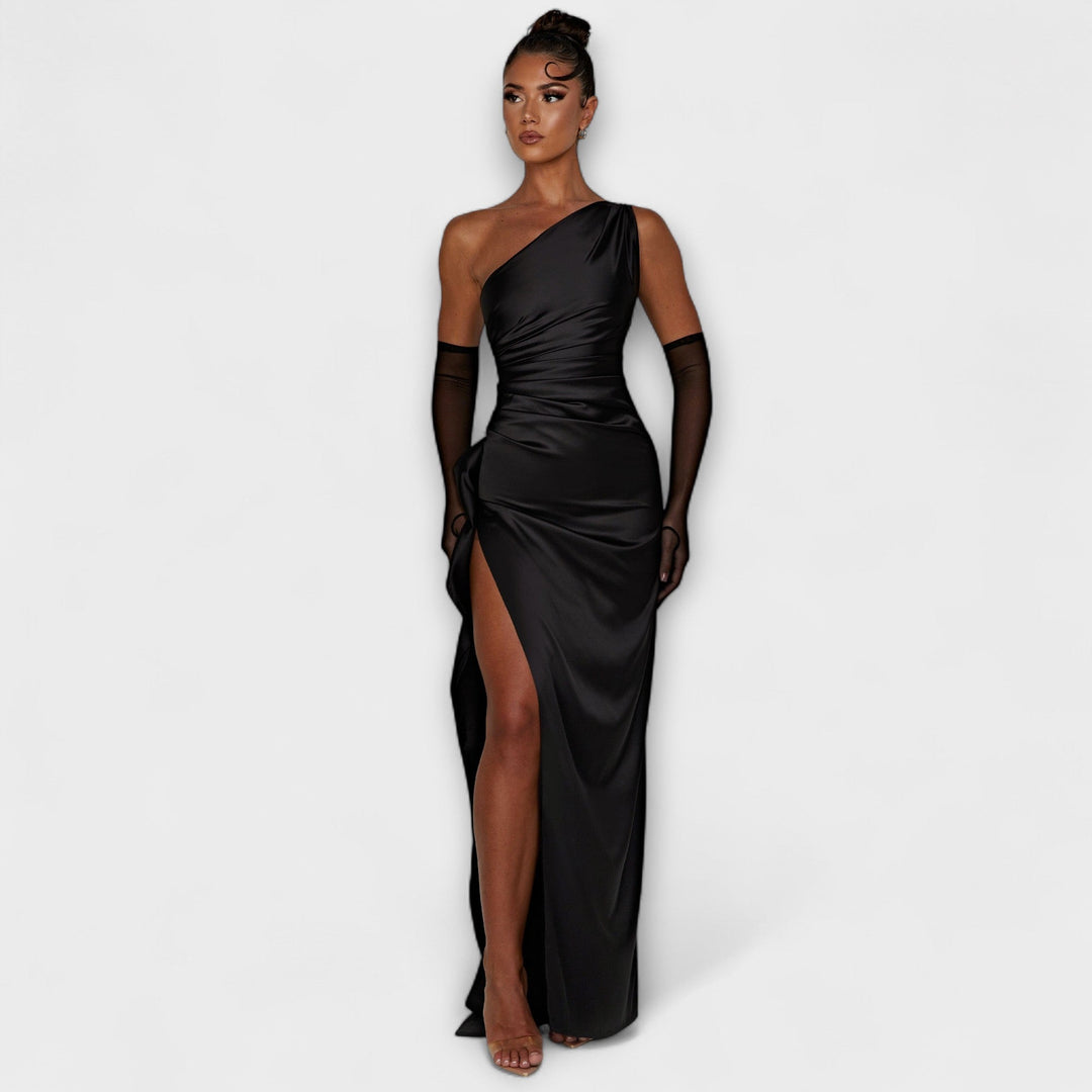 Alessia™ | Robe Maxi Asymétrique à Une Épaule