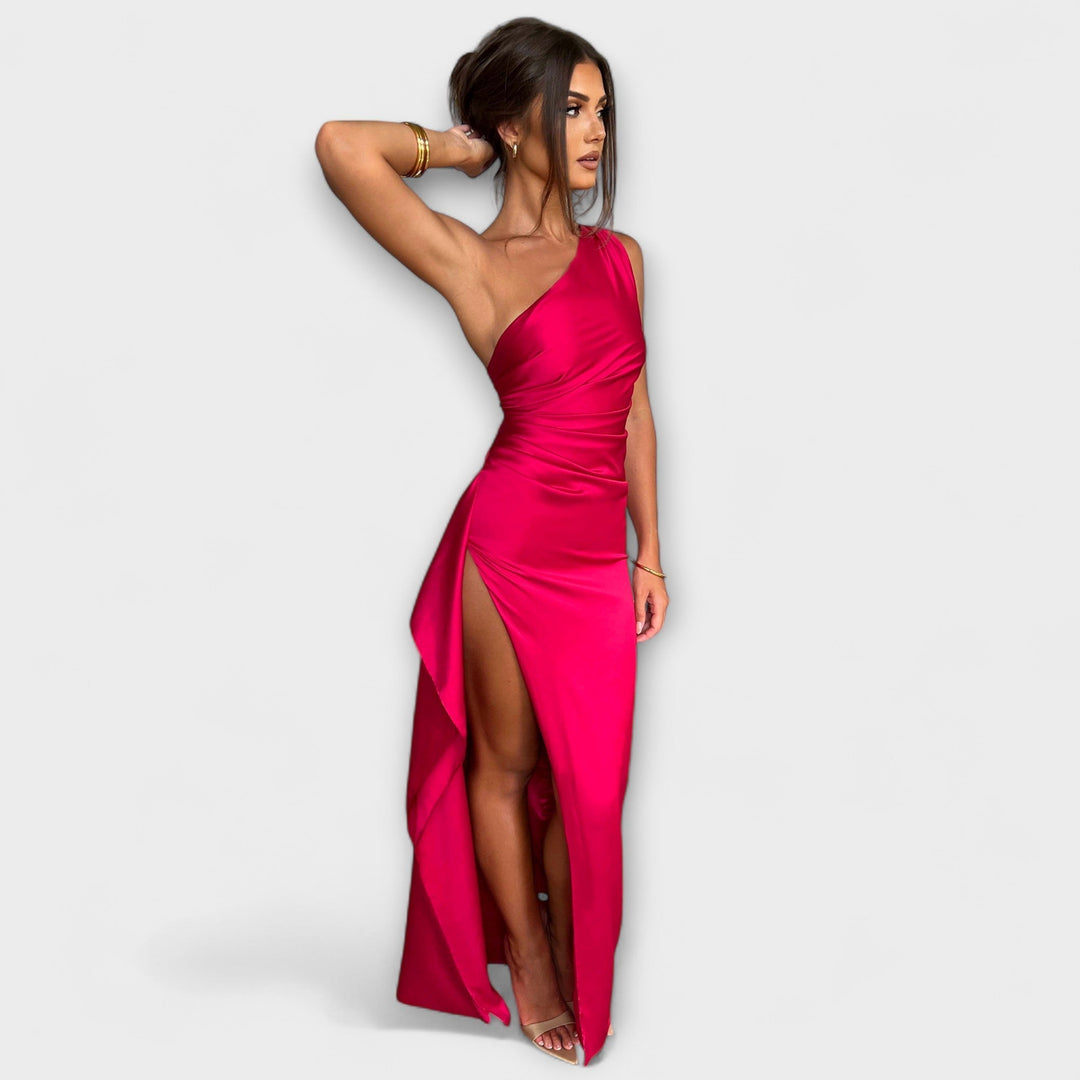 Alessia™ | Robe Maxi Asymétrique à Une Épaule